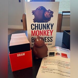 Chunky Monkey Business Card Game - Brown